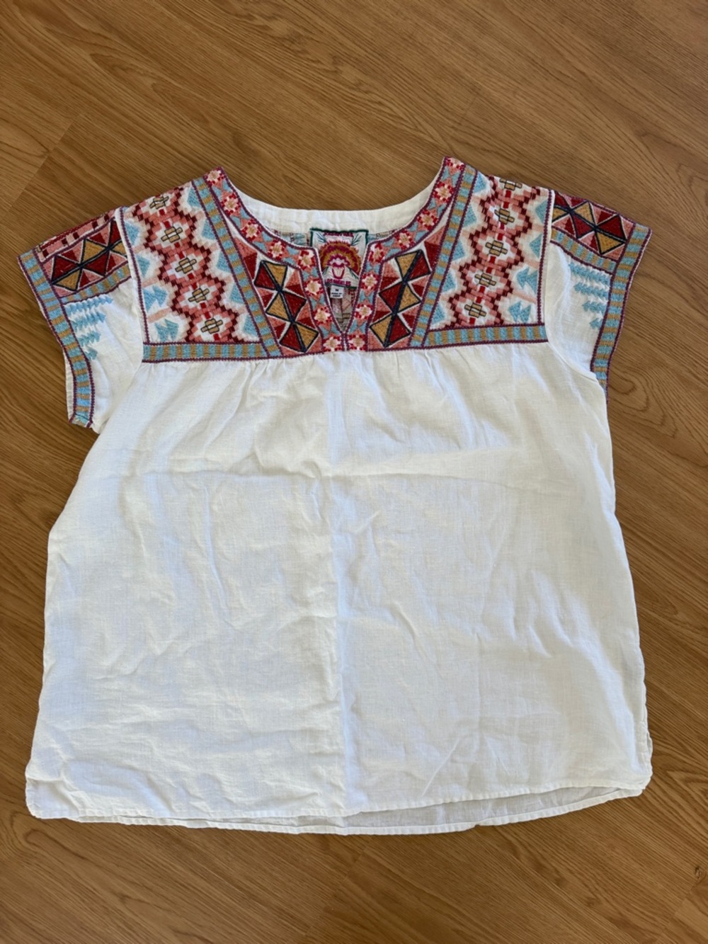 Johnny Was Ezra Linen Top